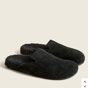 J. Crew NEW Pacific Sherpa-lined Suede Clogs Size 11